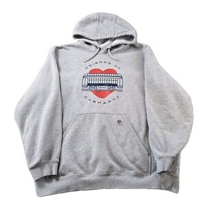 Carhartt Men's Hooded Pullover Sweatshirt Friends of‎ Carhartt Loose Fit Size XL